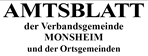  Online-Ausgabe "Amtsblatt der VG Monsheim und der Ortsgemeinden" 